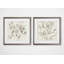 Whispering Leaves - Ensemble de 2 reproductions d'art sur papier encadrées-27611508