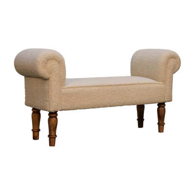 Barteld Cotton Upholstered Bench