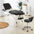 Backed Adjustable Height Ergonomic Lab Stool with Wheels