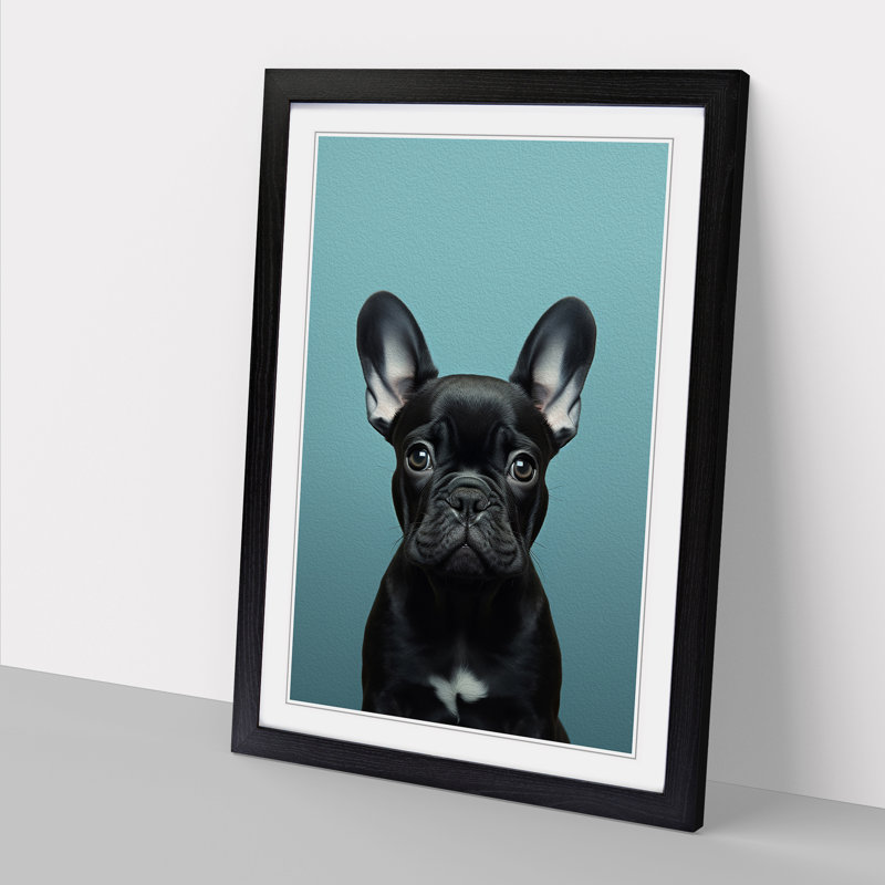 Single Picture Frame Print on Wood, Black Framed, 34cm H x 25cm W