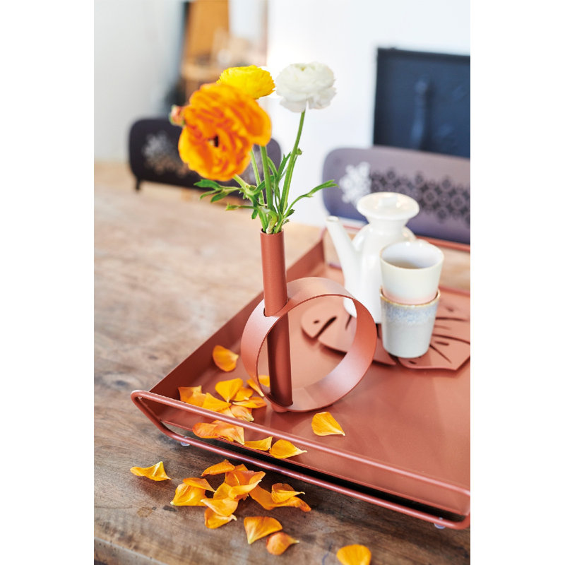 Vase de table Ios, Rouge ocre