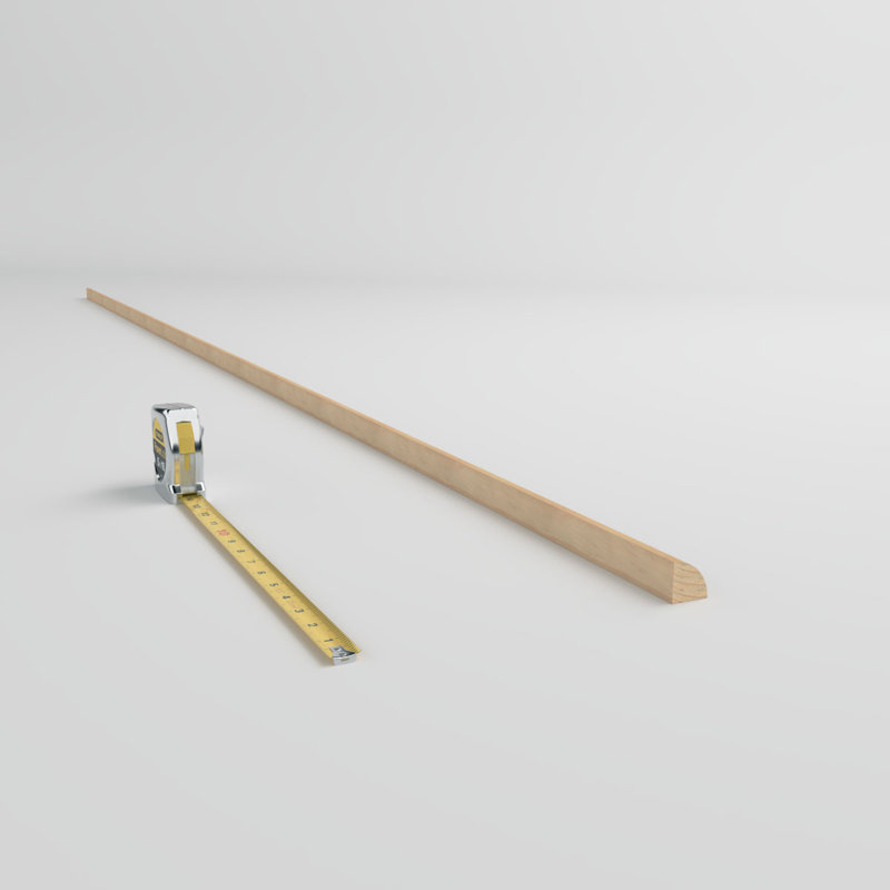 96" Unfinished Pine Quarter Round Moulding
