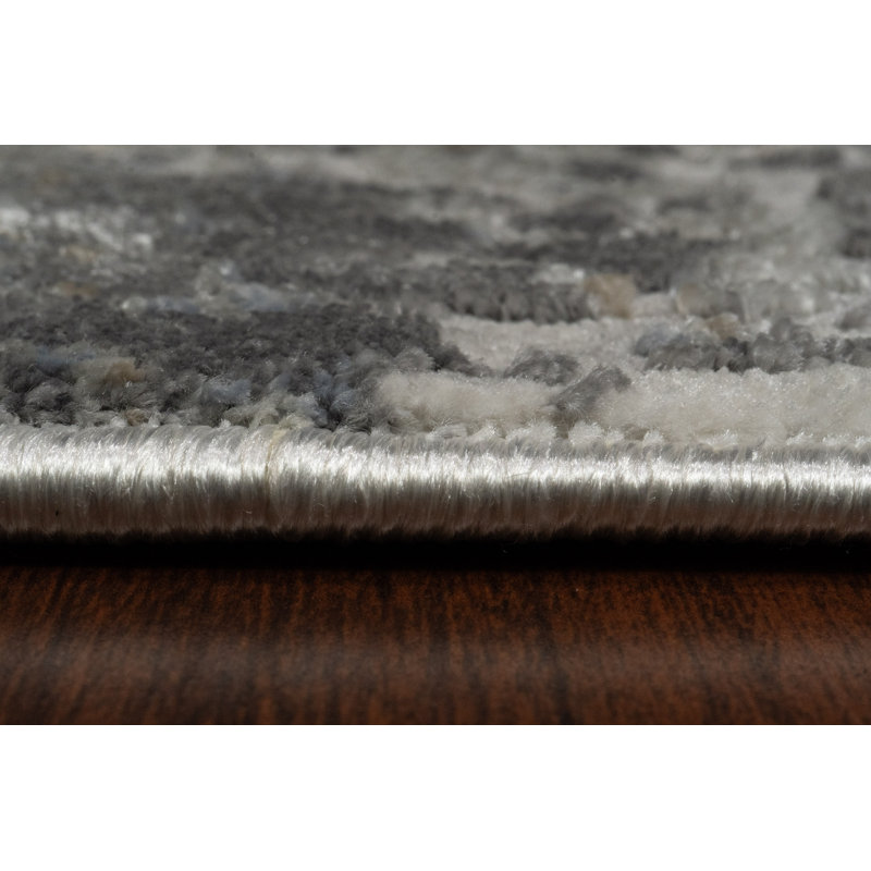 Tapis crème / gris Dionatta, Tapis de couloir : 2 pi 2 po x 7 pi 7 po