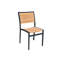 SoHo Teak Aluminum Outdoor Stacking Sidechair-213736125