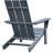 Outdoor Chair In Dark Grey, All - Weather Patio Lawn For Backyard And Balcony. Ergonomic Seat Adults, Water Grey Chair, Perfect Garden, Deck Backyard. Fire Pit With Seating, Easy To Maintain