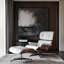 Fauteuil lounge en cuir avec bois massif-134994939