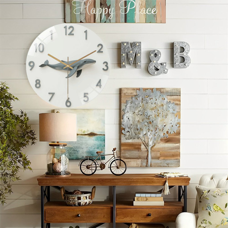Horloge murale Whale