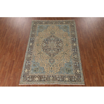 Vintage Wool Traditional Area Rug 6x9