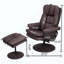 Fauteuil inclinable pivotant en cuir Scratch Cat