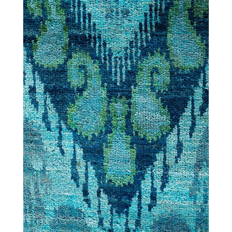 Contemporary One-of-a-Kind 4' 1" X 16' 4" Hand Knotted Area Rug
