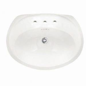 American Standard Ellisse 18.38'' Ceramic Oval Bathroom Sink with Overflow