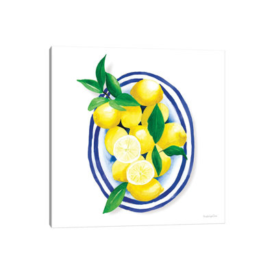 Spanish Lemons I By Mercedes Lopez Charro - Wrapped Canvas Painting by Mercedes Lopez Charro - Wrapped Canvas Painting