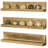Aleck Challenge Coin Holder Solid Wood Floating Shelf-138574347