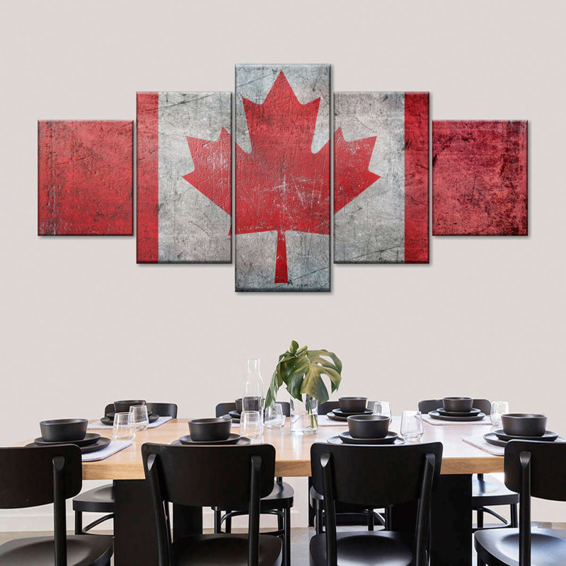 «Canada Flag», reproduction sur toile, H 29 po x l 12 po x P 1 po