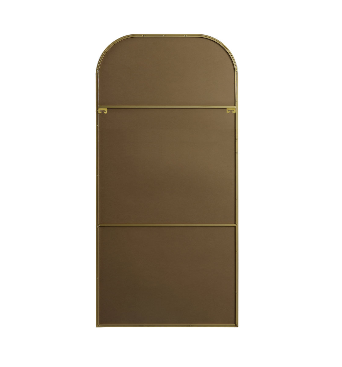 Sabine Metal Wide Arch Wall Mirror, 72" x 35", Brass