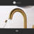 Davvid Collection Single-Handle High-Arc Lavatory Bathroom Sink Faucet with Drain Assembly - Brushed Gold-69934659