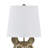 20" Gold Resin Mouse Table Lamp With Glasses  And Linen Shade-784295018-784295019