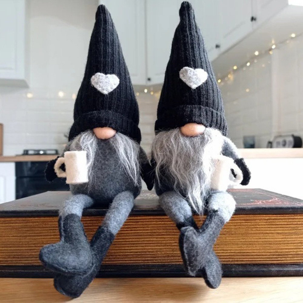 The Holiday Aisle® 2Pcs Knitted Faceless Doll Gnome