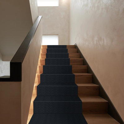 Williamsburg Non-Slip Carpet Stair Runner with Stripes