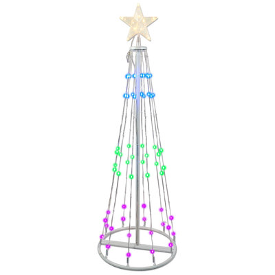 The Holiday Aisle® LED Multi Ribbon RGB Light 4 ft. Yard Decor