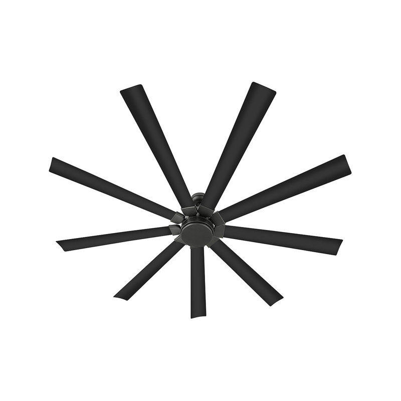 Hinkley Turbine LED Ceiling Fan, Matte Black