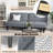 Ebern Designs Convertible Folding Futon Sofa Bed With 6-position Adjustable Backrest Cushion