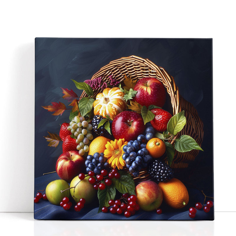 Cornucopia - reproduction d'art sur toile, H 12 po x l 12 po