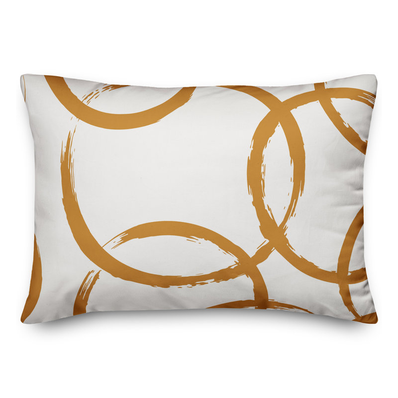 Ducret Outdoor Rectangular Pillow Cover & Insert, Orange