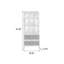 Walnut + White Manufactured Wood Display Cases