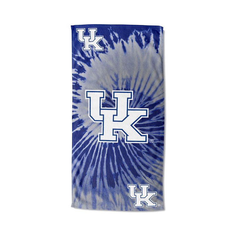NCAA Psychedelic Beach Towel, Soft Vibrant College Pool Towel, 30 x 60 Inches, Kentucky Wildcats