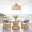 Kloe Outdoor Rattan Pendant Light - 14" Natural Brown Dome 1-Light Polished Handwoven Adjustable Light Fixture For Covered Patio, Porch in Modern, Traditional, Boho & Coastal Style-1953496397-1973155912
