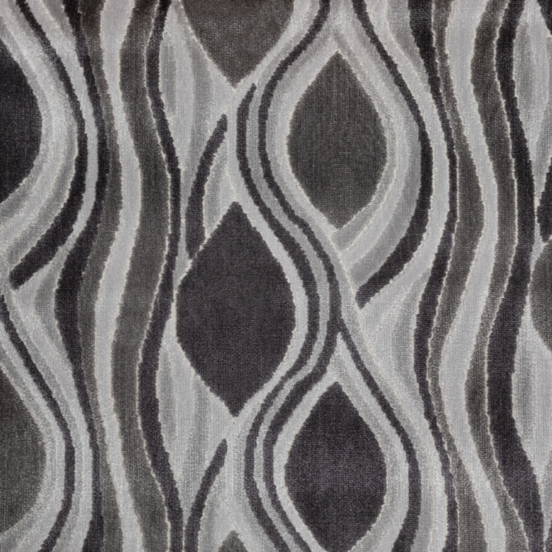 Knotty Pine Fabric, Black Pearl