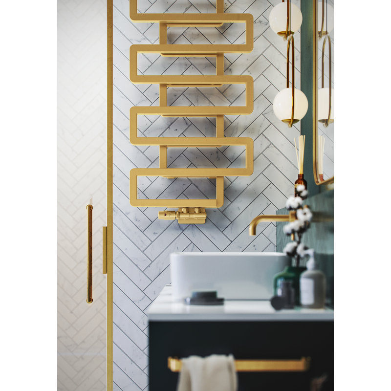 Heated Towel Rail, BOOKIE 1155/500, Brass