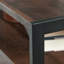 Table d'appoint / table de chevet, finition brune