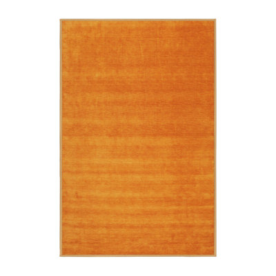 Tapis contemporain jaune moutarde