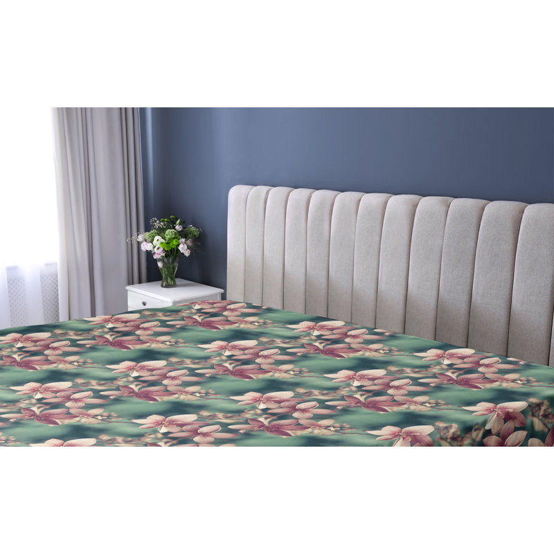 Drap-housse Ambesonne Spring Sakura Seasonal Branches Art, Drap-housse de taille simple