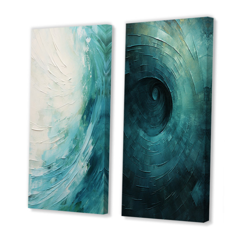 Coleigh - Ensemble de 2 reproductions d'art sur toile, Toile tendue, H 28 po x l 25 po