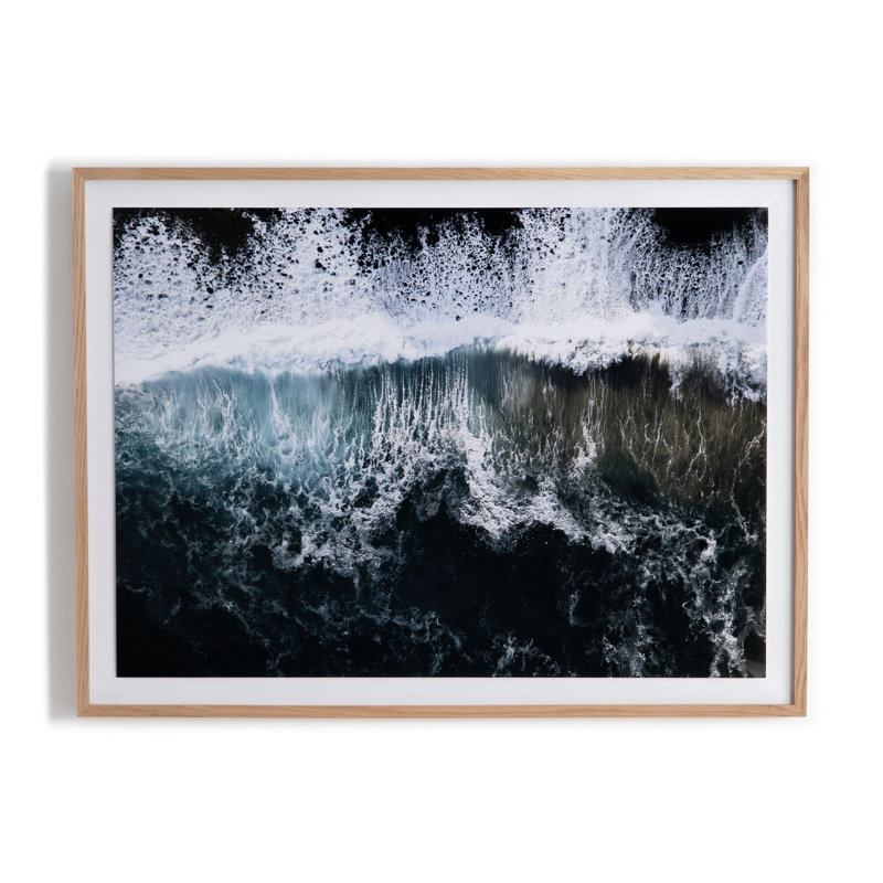 Wave Break 1 Print by Michael Schauer, 24" H x 32" W x 2.5" D