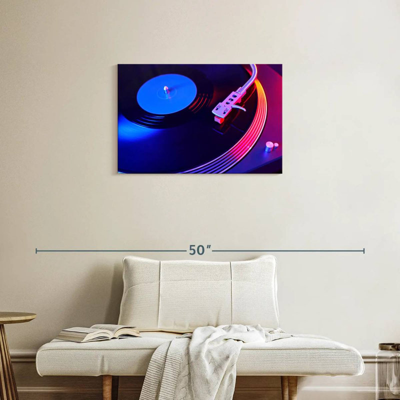 Platine tourne-disque Abarca, H 20 po x l 30 po
