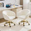 Fauteuil de bureau et de meuble-lavabo moderne pivotant avec base dorée-1349611416
