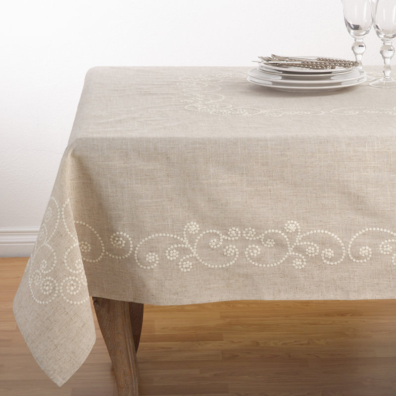 Arik Solid Color Tablecloth, 104" x 67"