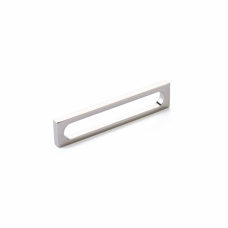 Poignée d'armoire Schaub, 5", Nickel poli