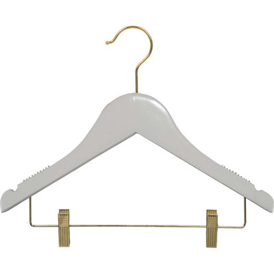 Yoshioka Wood Non-Slip Hangers With Clips