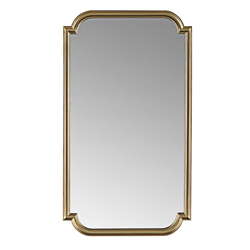 Miroir mural festonné en bois