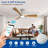 42 Inch Wood Smart Flush Mount Ceiling Fan with Lights and Remote, 3 Blade Dimmable Indoor Outdoor Fan Work with Alexa Remote APP Ultra Quiet DC Motor Timer 6 Speeds-1480106681-1480106659-1480106680