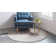 Tapis gris à motif floral Moua