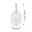 Tamaqua 4 -Light Geometric LED Chandelier