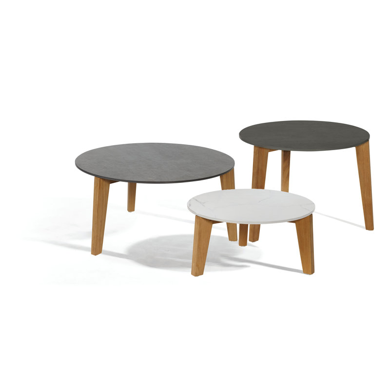 Attol Coffee Table, 9.75" H x 20.56" L x 20.56" W, White