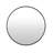 24"  Large Round Black Circular Mirror