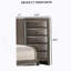 Commode de style transitionnel 1pc Poignées ovales à 5 tiroirs-1370310321